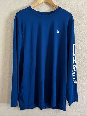 Hurley Men's Long Sleeve Sunny Side Hybrid Stretch UPF Tagless Sunshirt Shirt